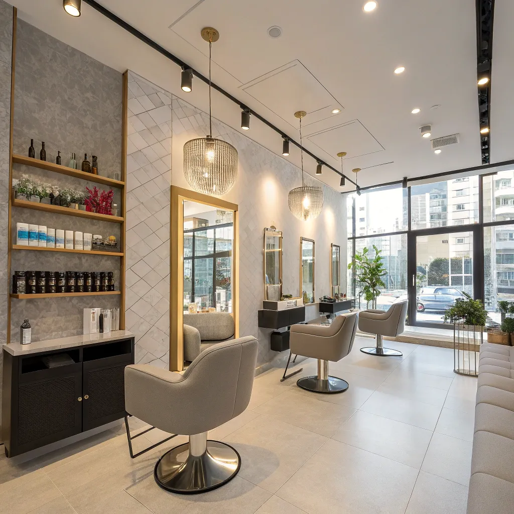 Modern interior of MINTHERIQ Hair Salon